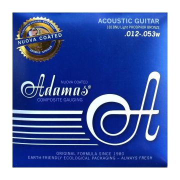 Preview van Adamas 1818NU Light .012-.053  Phosphor bronze Nuova Coated