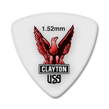 Preview van Clayton RT152 ACETAL/POLYMER PICK ROUNDED TRIANGLE 1.52MM