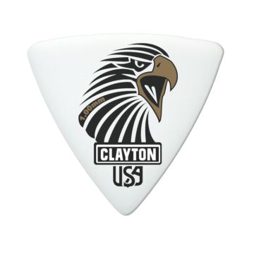 Preview van Clayton SART100 SHARP ACETAL/POLYMER PICK ROUNDED TRIANGLE 1.00MM