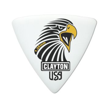 Preview van Clayton SART126 SHARP ACETAL/POLYMER PICK ROUNDED TRIANGLE 1.26MM