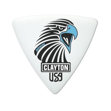 Preview van Clayton SART50 SHARP ACETAL/POLYMER PICK ROUNDED TRIANGLE .50MM