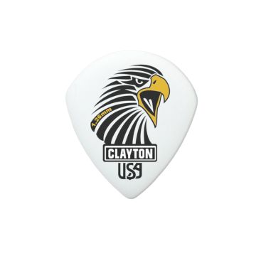 Preview van Clayton SAST126 SHARP ACETAL/POLYMER PICK SMALL TEARDROP 1.26MM