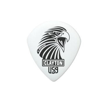 Preview van Clayton SAST190 SHARP ACETAL/POLYMER PICK SMALL TEARDROP 1.90MM