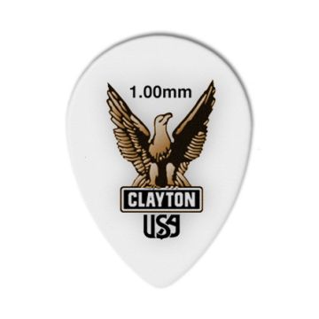 Preview van Clayton ST100 ACETAL/POLYMER PICK SMALL TEARDROP 1.00MM