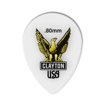 Preview van Clayton ST80 ACETAL/POLYMER PICK SMALL TEARDROP .80MM