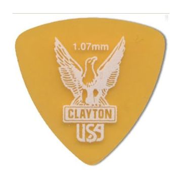 Preview van Clayton URT107 ULTEM TORTOISE PICK ROUNDED TRIANGLE 1.07MM