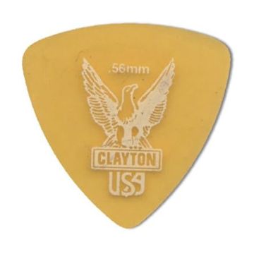 Preview van Clayton URT56 ULTEM TORTOISE PICK ROUNDED TRIANGLE .56MM