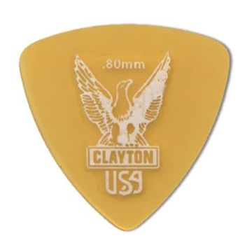 Preview van Clayton URT80 ULTEM TORTOISE PICK ROUNDED TRIANGLE .80MM