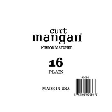 Preview van Curt Mangan 00016 .016 Single Plain steel Electric or Acoustic