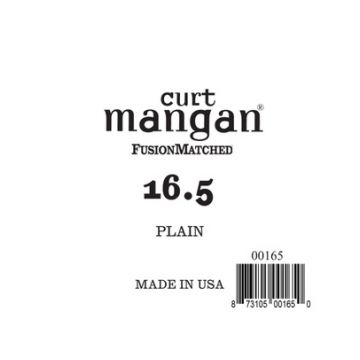 Preview van Curt Mangan 00165 .0165 Single Plain steel Electric or Acoustic