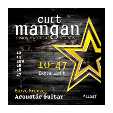 Preview van Curt Mangan 21047 10-47 extra light 80/20 Bronze