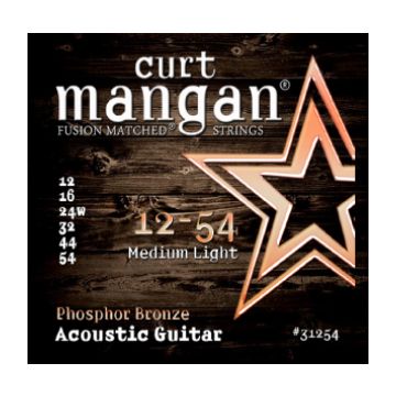 Preview van Curt Mangan 31254 12-54 med-Light  Phosphor bronze