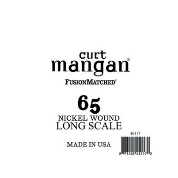 Preview van Curt Mangan 40065L .065 Single Nickel Wound Bass Extra Long