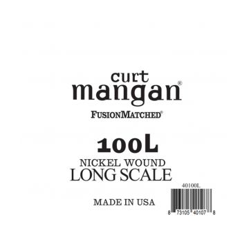 Preview van Curt Mangan 40100L .100 Single Nickel Wound Bass Extra Long