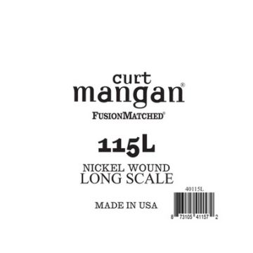 Preview van Curt Mangan 40115L .115 Single Nickel Wound Bass Extra Long