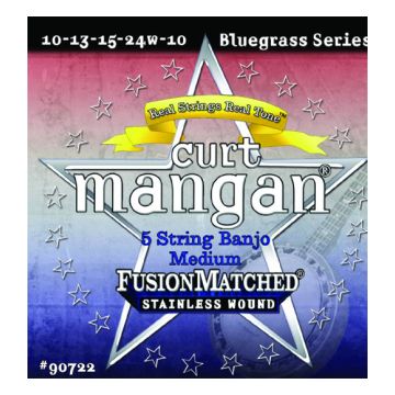 Preview van Curt Mangan 90722 5-String Banjo Medium Stainless wound