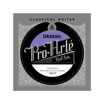 Preview van D&#039;Addario CNX-3T Pro-Arte Clear Nylon Classical Guitar Half Set, Extra Hard Tension