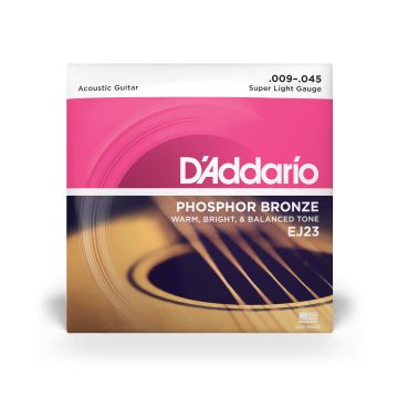 Preview van D&#039;Addario EJ23 Super Light - Phosphor bronze