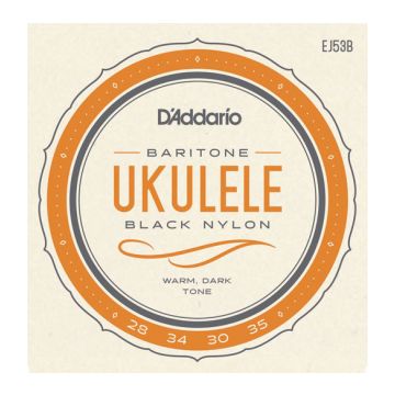 Preview van D&#039;Addario EJ53B Baritone Ukulele Black Nylon