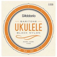 Thumbnail van D&#039;Addario EJ53B Baritone Ukulele Black Nylon