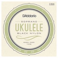 Thumbnail van D&#039;Addario EJ53S Soprano Ukulele Black Nylon
