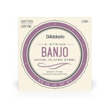 Preview van D&#039;Addario EJ60+ Banjo Nickel Wound Light Plus