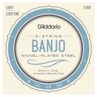 Thumbnail van D&#039;Addario EJ60 Banjo Nickel Wound Light