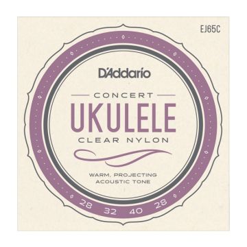 Preview van D&#039;Addario EJ65C Concert Ukulele Clear Nylon
