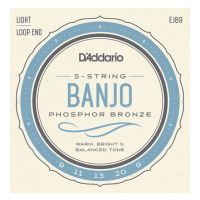 Thumbnail van D&#039;Addario EJ69  Banjo Phosphor Bronze Wound Lgt.