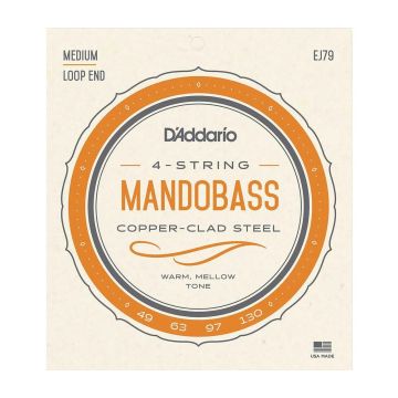 Preview van D'Addario EJ79 Copper Mandobass Strings, 49-130