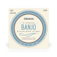 Thumbnail van D&#039;Addario EJS60 5-String Banjo Strings, Stainless Steel, Light, 9-20