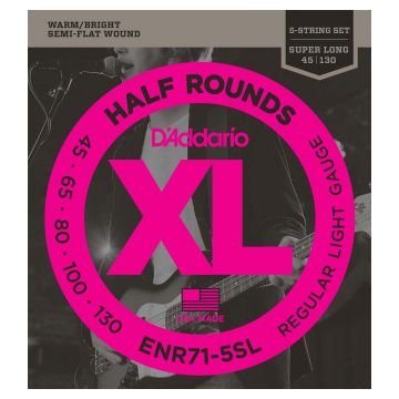 Preview van D&#039;Addario ENR71-5SL (Super Long) Half round Pure Nickel