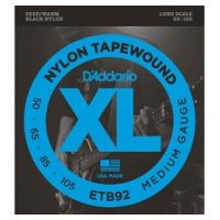Thumbnail van D&#039;Addario ETB92 Long scale Black Nylon Tapewound