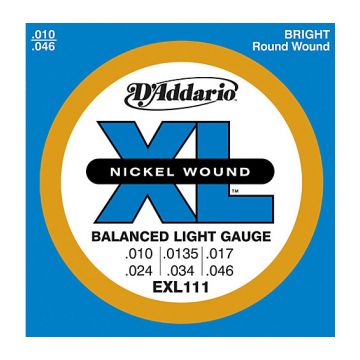 Preview van D&#039;Addario EXL111 XL Balanced Regular Light nickelplated steel