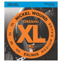Thumbnail van D&#039;Addario EXL160S (short scale) XL nickelplated steel