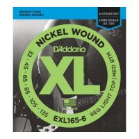 Thumbnail van D&#039;Addario EXL165-6 Long scale XL nickelplated steel