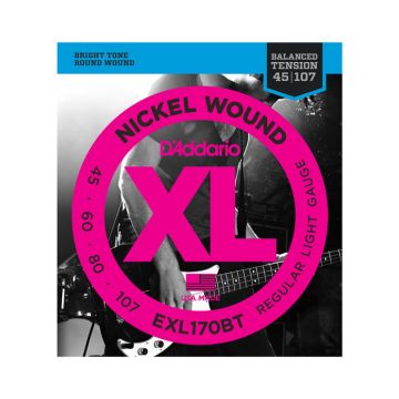 Preview van D&#039;Addario EXL170BT Nickel Wound, Balanced Tension Regular Light, .45-107