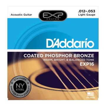 Preview van D&#039;Addario EXP16 Light Coated phosphor bronze
