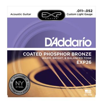 Preview van D&#039;Addario EXP26 Custom Light Coated phosphor bronze
