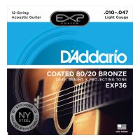 Thumbnail van D&#039;Addario EXP36 Coated 80/20 Bronze, 12-String, Light, 10-47
