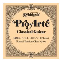 Thumbnail van D&#039;Addario J4503 Pro-Art&eacute; Nylon Classical Guitar Single String, Normal Tension, G3 Third String