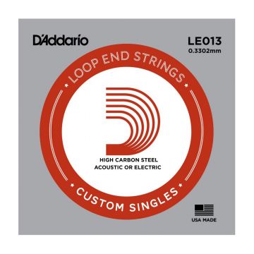 Preview van D&#039;Addario LE013 Plain steel Loop-end Electric or Acoustic