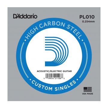 Preview van D&#039;Addario PL010 Plain steel Electric or Acoustic