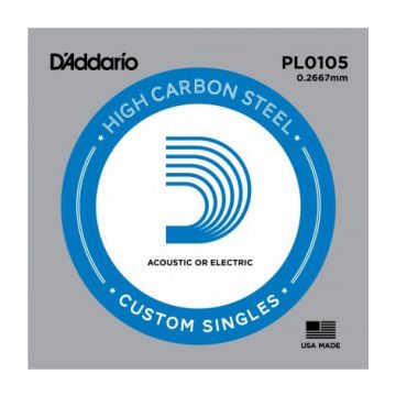Preview van D&#039;Addario PL0105 Plain steel Electric or Acoustic