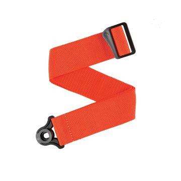 Preview van D'Addario PWSAL404 Auto Lock 2&rdquo; Polypro Guitar Strap - Orange