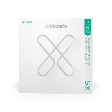 Preview van D'Addario XSE1156, XS Electric Nickel Plated Steel, Medium Top/Extra Heavy Bottom 11-56