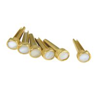 Thumbnail van D&#039;Andrea TP3M  Tone Pins ~ Solid Brass with White Pearl Inlay ~ Set of 6