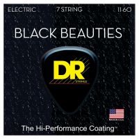 Thumbnail van DR Strings BKE7-11 Black Beauties Heavy 7-String Black coated