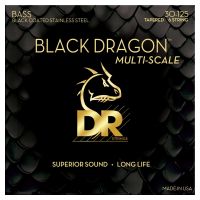 Thumbnail van DR Strings DBSMB6-30 BLACK DRAGON™Multiscale 6-String Medium