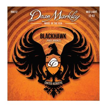 Preview van Dean Markley 8012 Blackhawk Pure Bronze  med. Light 12-53 (phos.bronze)